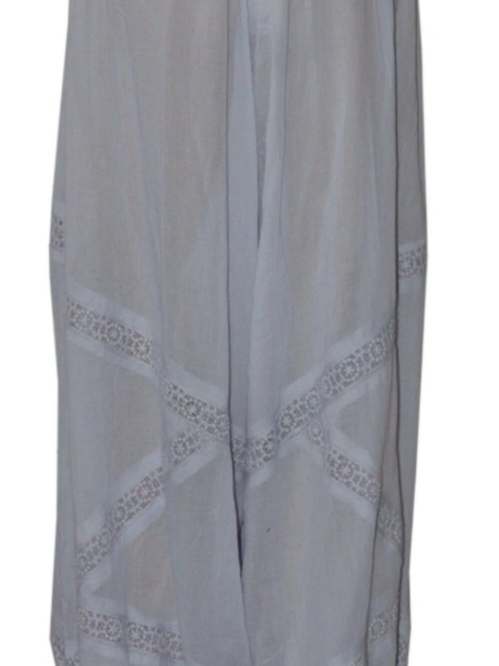 Free People Table Talk Sleep Pants High-Rise Wide-leg Pockets Lace Patch M - Picture 4 of 7